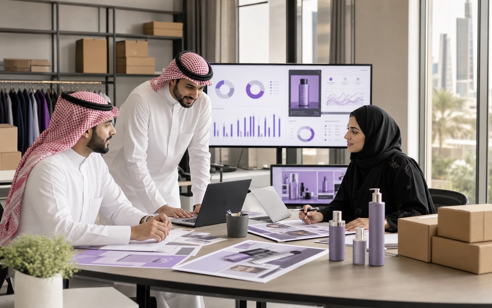 Saudi ecommerce team planning campaigns with Togaar analytics